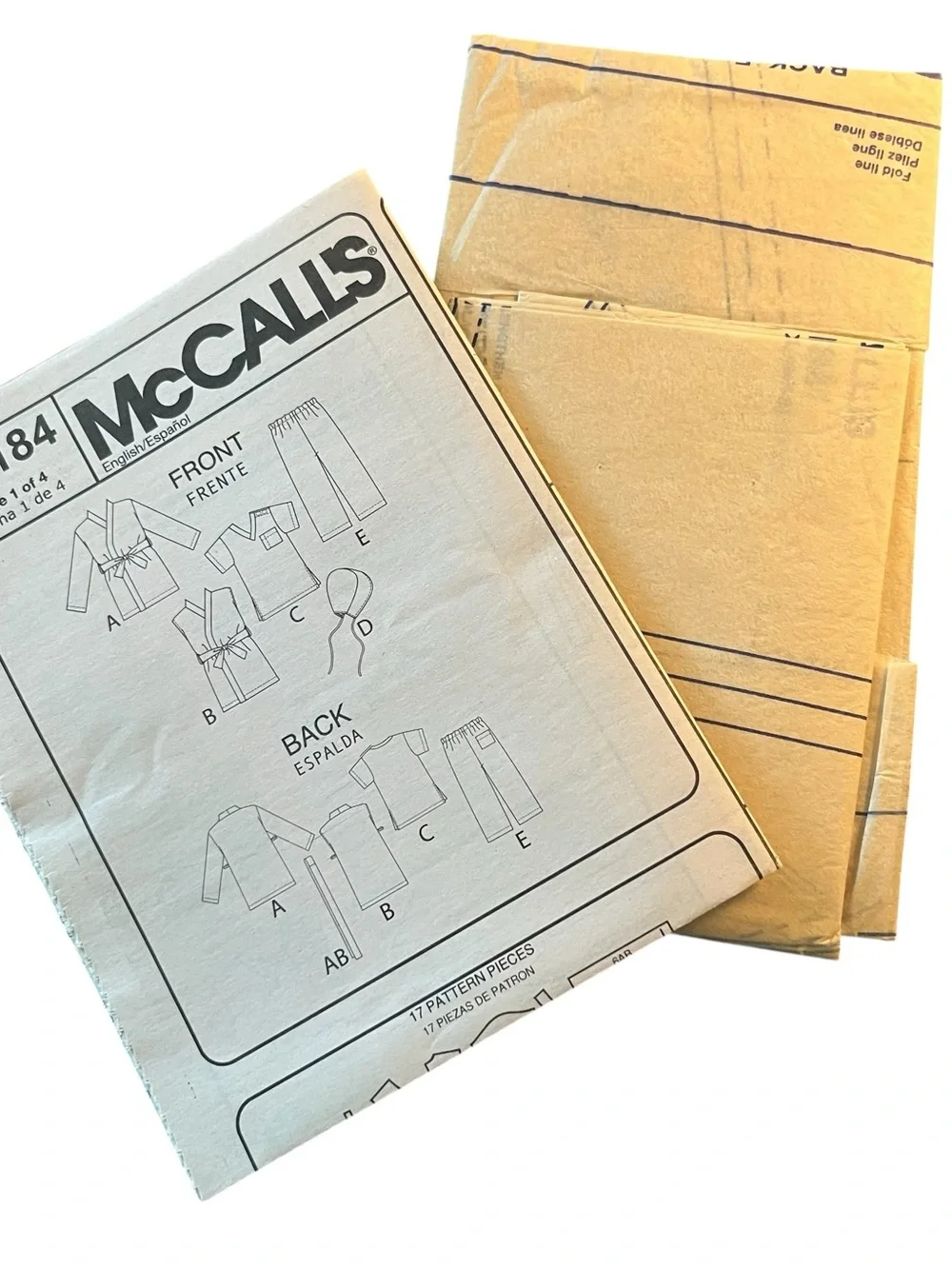 Easy McCall’s M6184 Kids Halloween Costume Pattern - Karate scrubs. Uncut